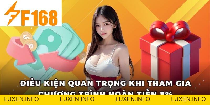 Hoàn Tiền 8% Khi Chơi Casino Live Mỗi Tối Tại F168 - luxen.info Hoàn Tiền 8% Khi Chơi Casino Live Mỗi Tối Tại F168 - luxen.info